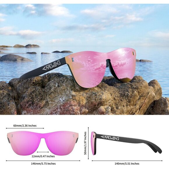 ⭐ ROCKNIGHT HD Polarized Sunglasses - UV400 Anti-Glare Lightweight Outdoor Shade - Picture 3 of 6
